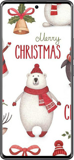 Силиконовый чехол Merry Christmas для Xiaomi Redmi Note 14 Pro 4G - 4106u-3808 изображение 