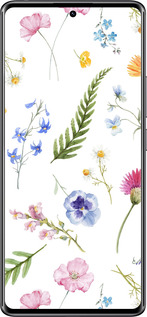 Силиконовый чехол Цветочный фон v2 для Xiaomi Redmi Note 14 Pro 4G - 5472u-3808 изображение 