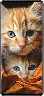 Силиконовый чехол Котики 2 для Xiaomi Redmi Note 14 Pro 4G - 5664u-3808 изображение 