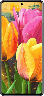 Силиконовый чехол Нарисованные тюльпаны для Xiaomi Redmi Note 14 Pro 4G - 5990u-3808 изображение 