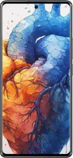 Силіконовий чехол Арт-серце для Xiaomi Redmi Note 14 Pro 4G - 6034u-3808 изображение 