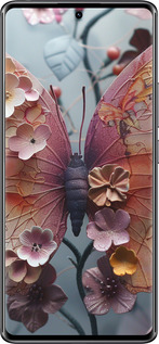 Силіконовий чехол Fairy Butterfly для Xiaomi Redmi Note 14 Pro 4G - 6048u-3808 изображение 