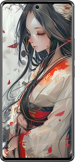 Силиконовый чехол Кицуне для Xiaomi Redmi Note 14 Pro 4G - 6073u-3808 изображение 
