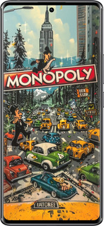 Силиконовый чехол Городской драйв Monopoly для Xiaomi Redmi Note 14 Pro 4G - 6088u-3808 изображение 