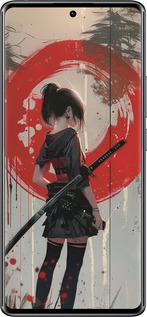 Силиконовый чехол Сумерки воина: Танец с катаной для Xiaomi Redmi Note 14 Pro 4G - 6123u-3808 изображение 