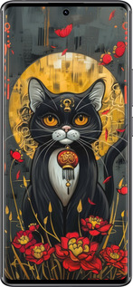Силиконовый чехол China Cat для Xiaomi Redmi Note 14 Pro 4G - 6134u-3808 изображение 