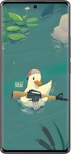 Силиконовый чехол Уточка с автоматом для Xiaomi Redmi Note 14 Pro 4G - 6356u-3808 изображение 