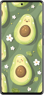 Силиконовый чехол Авокадо для Xiaomi Redmi Note 14 Pro 4G - 6380u-3808 изображение 