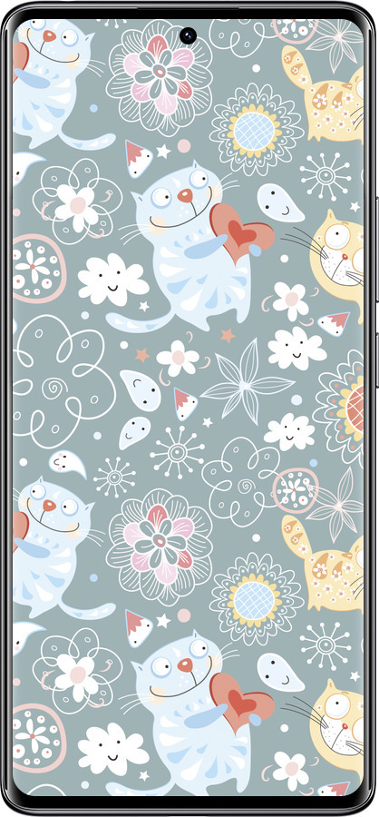 Силиконовый чехол Котята v3 для Xiaomi Redmi Note 14 Pro 4G - 1223u-3808 изображение 