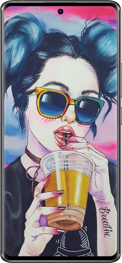 Силиконовый чехол Арт-девушка в очках для Xiaomi Redmi Note 14 Pro 4G - 3994u-3808 изображение 