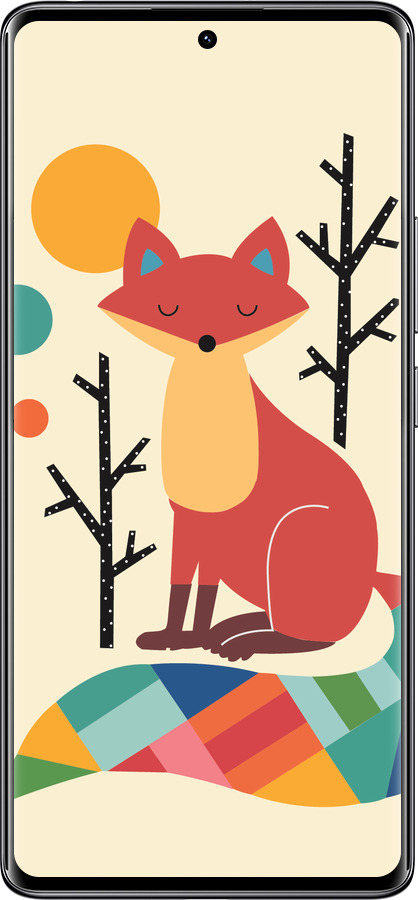Силиконовый чехол Rainbow fox для Xiaomi Redmi Note 14 Pro 4G - 4010u-3808 изображение 