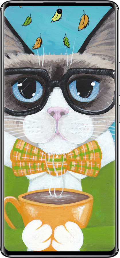 Силиконовый чехол Cat&Coffee для Xiaomi Redmi Note 14 Pro 4G - 4053u-3808 изображение 