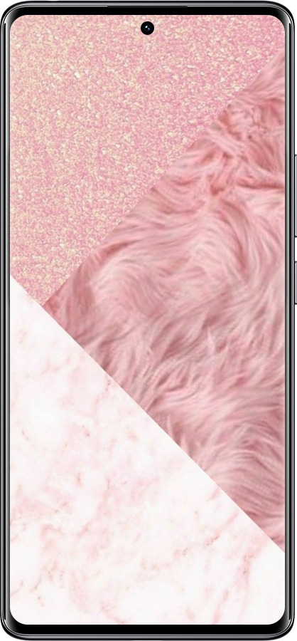 Силиконовый чехол Розовые текстуры для Xiaomi Redmi Note 14 Pro 4G - 4343u-3808 изображение 