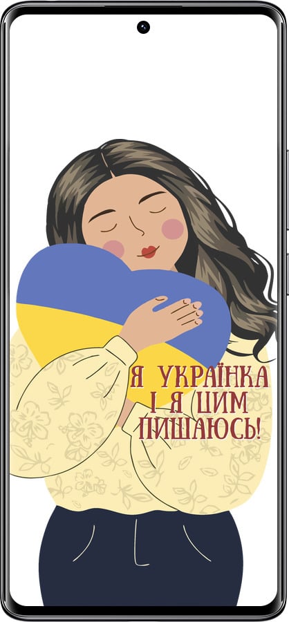 Силиконовый чехол Украинка v2 для Xiaomi Redmi Note 14 Pro 4G - 5264u-3808 изображение 
