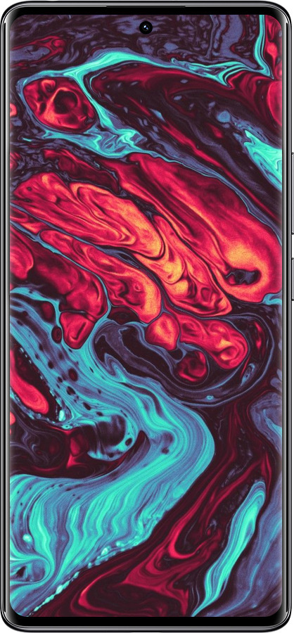 Силиконовый чехол Синяя красная абстакция для Xiaomi Redmi Note 14 Pro 4G - 5339u-3808 изображение 