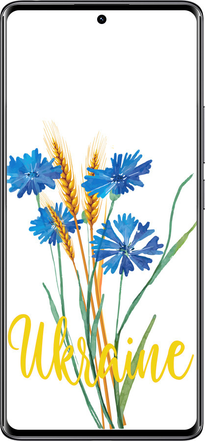 Силиконовый чехол Ukraine v2 для Xiaomi Redmi Note 14 Pro 4G - 5445u-3808 изображение 