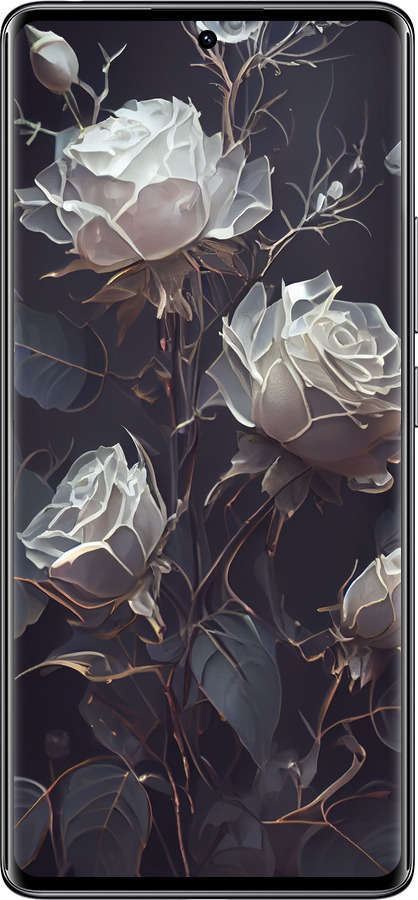 Силиконовый чехол Розы 2 для Xiaomi Redmi Note 14 Pro 4G - 5550u-3808 изображение 