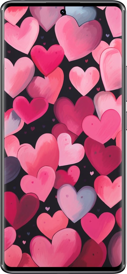 Силіконовий чехол Сердечка 4 для Xiaomi Redmi Note 14 Pro 4G - 5662u-3808 изображение 