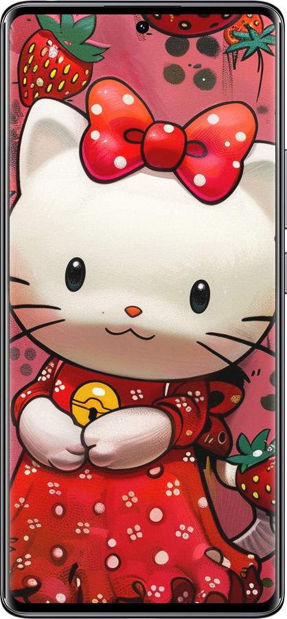 Силиконовый чехол hello kitty1 для Xiaomi Redmi Note 14 Pro 4G - 6036u-3808 изображение 
