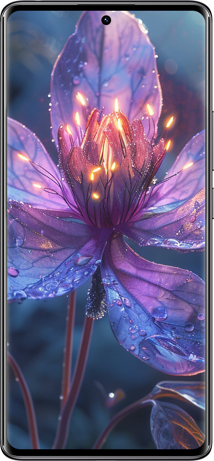 Силиконовый чехол Магический цветок для Xiaomi Redmi Note 14 Pro 4G - 6038u-3808 изображение 