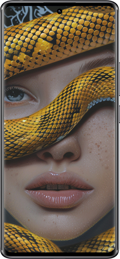 Силиконовый чехол Объятия змеи для Xiaomi Redmi Note 14 Pro 4G - 6081u-3808 изображение 