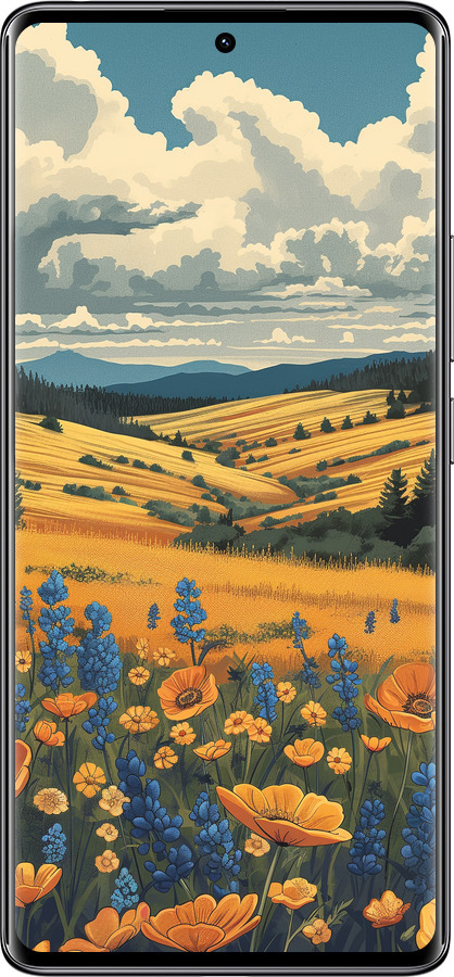 Силиконовый чехол Украинское поле для Xiaomi Redmi Note 14 Pro 4G - 6082u-3808 изображение 