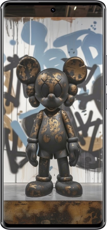 Силиконовый чехол Bronze kaws v2 для Xiaomi Redmi Note 14 Pro 4G - 6098u-3808 изображение 