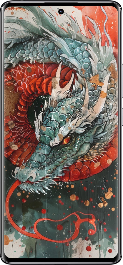Силиконовый чехол Стихия огня для Xiaomi Redmi Note 14 Pro 4G - 6101u-3808 изображение 
