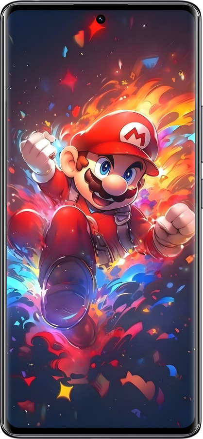 Силіконовий чехол Супер Маріо для Xiaomi Redmi Note 14 Pro 4G - 6342u-3808 изображение 