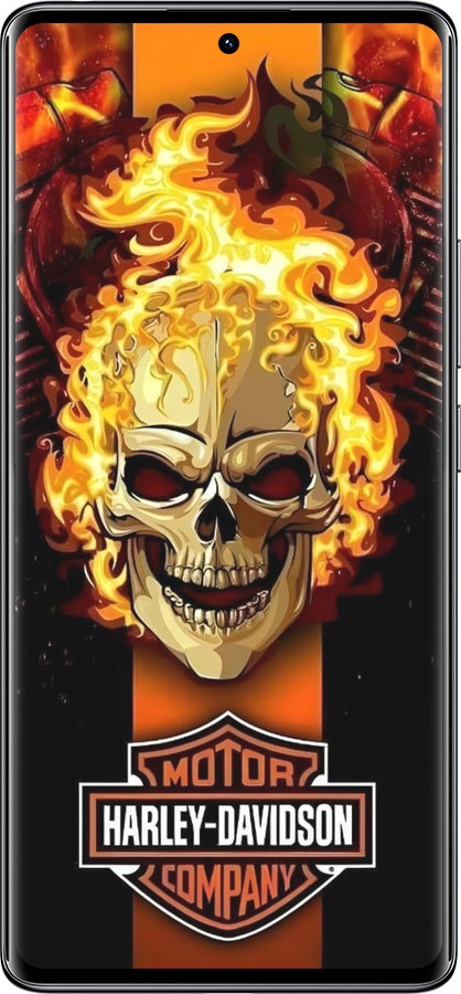 Силіконовий чехол Харлей девидсон для Xiaomi Redmi Note 14 Pro 4G - 6370u-3808 изображение 