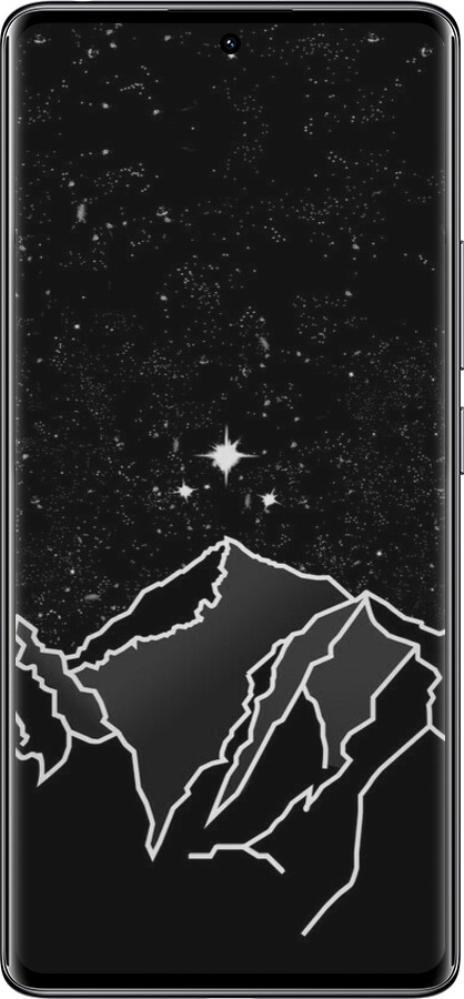 Силиконовый чехол Минималистический горный пейзаж для Xiaomi Redmi Note 14 Pro 4G - 6438u-3808 изображение 