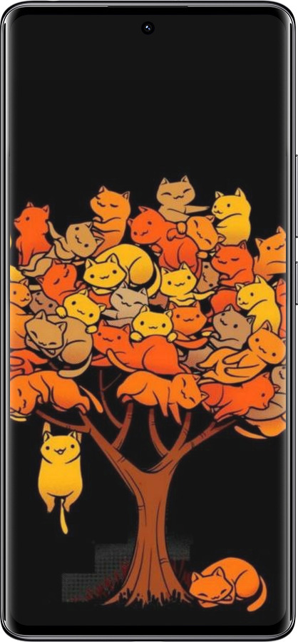 Силиконовый чехол Дерево и котики для Xiaomi Redmi Note 14 Pro 4G - 6516u-3808 изображение 