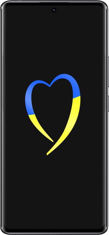 Силиконовый чехол Жёлто-голубое сердце для Xiaomi Redmi Note 14 Pro 4G - 885u-3808 изображение 