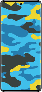 TPU чехол Желто-голубой камуфляж для Xiaomi Poco X7 - 1084b-4011 изображение 