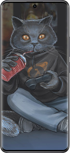 TPU чехол gamer cat для Xiaomi Redmi Note 14 Pro 5G - 4140b-3928 изображение 