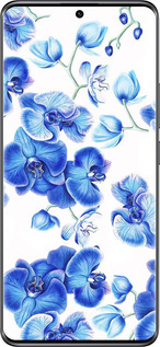 TPU чехол Голубые орхидеи для Xiaomi Redmi Note 14 Pro 5G - 4406b-3928 изображение 