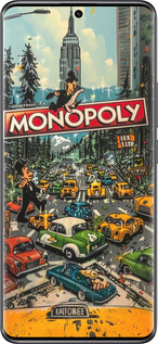 TPU чехол Городской драйв Monopoly для Xiaomi Redmi Note 14 Pro 5G - 6088b-3928 изображение 