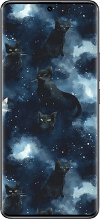 TPU чехол Зображення котиків з темною аквареллю для Xiaomi Redmi Note 14 Pro 5G - 6521b-3928 изображение 