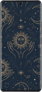 TPU чехол Celestial Harmony: Sun & Moon Gold Mystic Pattern для Xiaomi Redmi Note 14 Pro 5G - 6778b-3928 изображение 