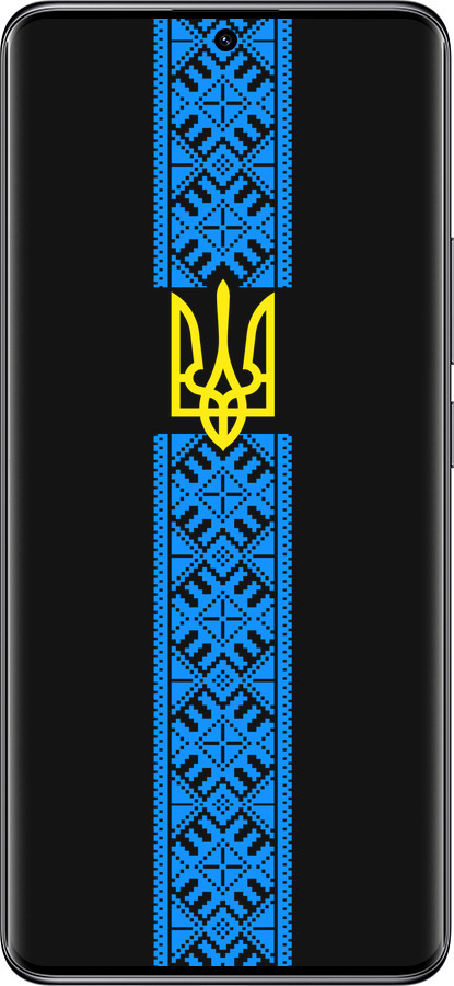 TPU чехол Тризуб в вишиванці для Xiaomi Redmi Note 14 Pro 5G - 1158b-3928 изображение 