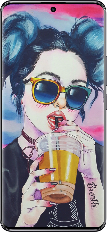TPU чехол Арт-девушка в очках для Xiaomi Redmi Note 14 Pro 5G - 3994b-3928 изображение 