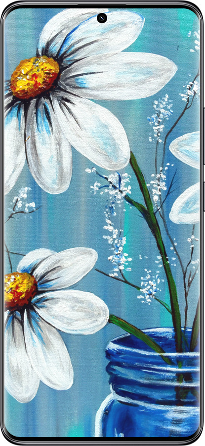 TPU чехол Красивые арт-ромашки для Xiaomi Redmi Note 14 Pro 5G - 4031b-3928 изображение 