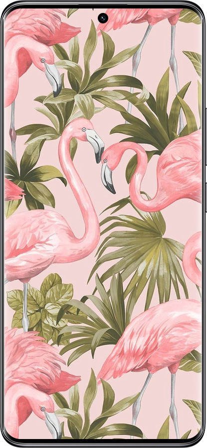 TPU чехол фламинго 2 для Xiaomi Redmi Note 14 Pro 5G - 4360b-3928 изображение 
