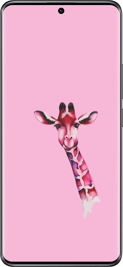 TPU чехол Розовая жирафа для Xiaomi Poco X7 - 4441b-4011 изображение 