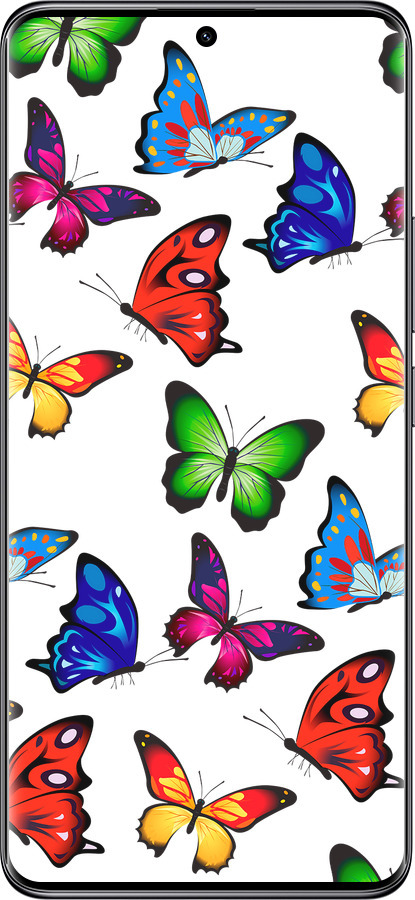TPU чехол Красочные мотыльки для Xiaomi Redmi Note 14 Pro 5G - 4761b-3928 изображение 