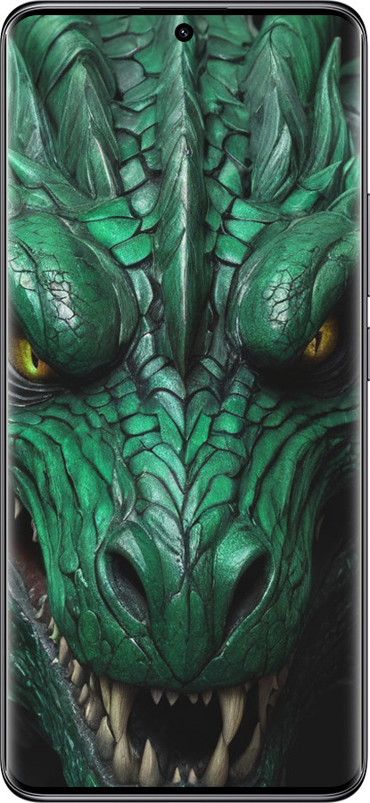 TPU чехол Зелёный дракон v2 для Xiaomi Redmi Note 14 Pro 5G - 5817b-3928 изображение 
