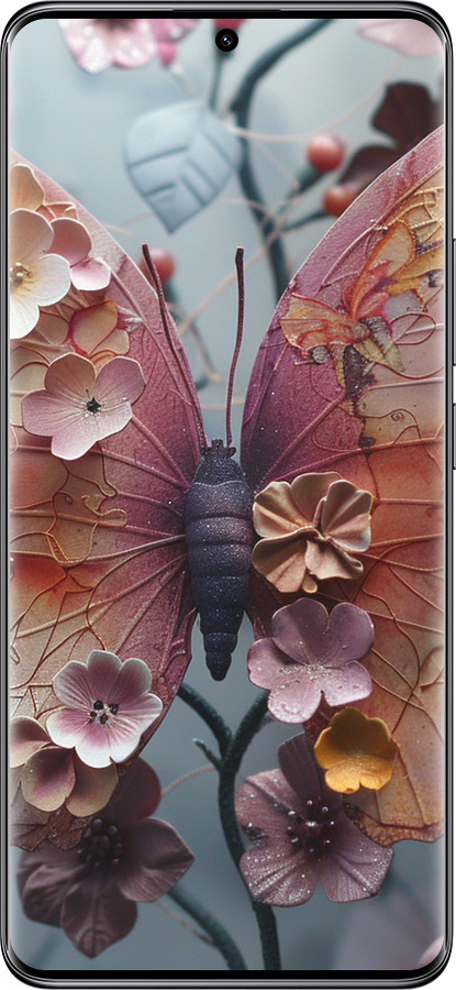 TPU чехол Fairy Butterfly для Xiaomi Redmi Note 14 Pro 5G - 6048b-3928 изображение 