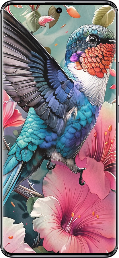 TPU чехол Сказочная колибри для Xiaomi Redmi Note 14 Pro 5G - 6051b-3928 изображение 