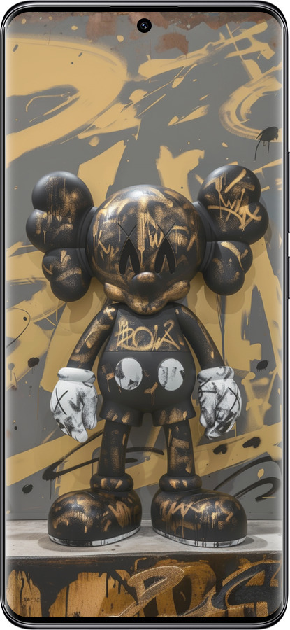 TPU чехол Bronze kaws для Xiaomi Redmi Note 14 Pro 5G - 6097b-3928 изображение 