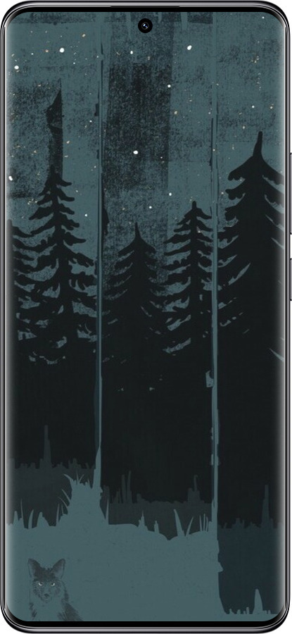 TPU чехол Лиса и ночной лес для Xiaomi Redmi Note 14 Pro 5G - 6481b-3928 изображение 